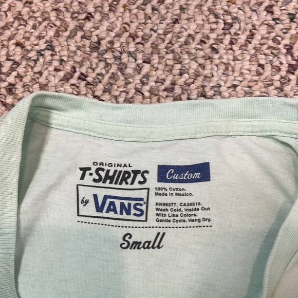 Vans Mint Green Fringe Women's Top - Picture 5 of 8